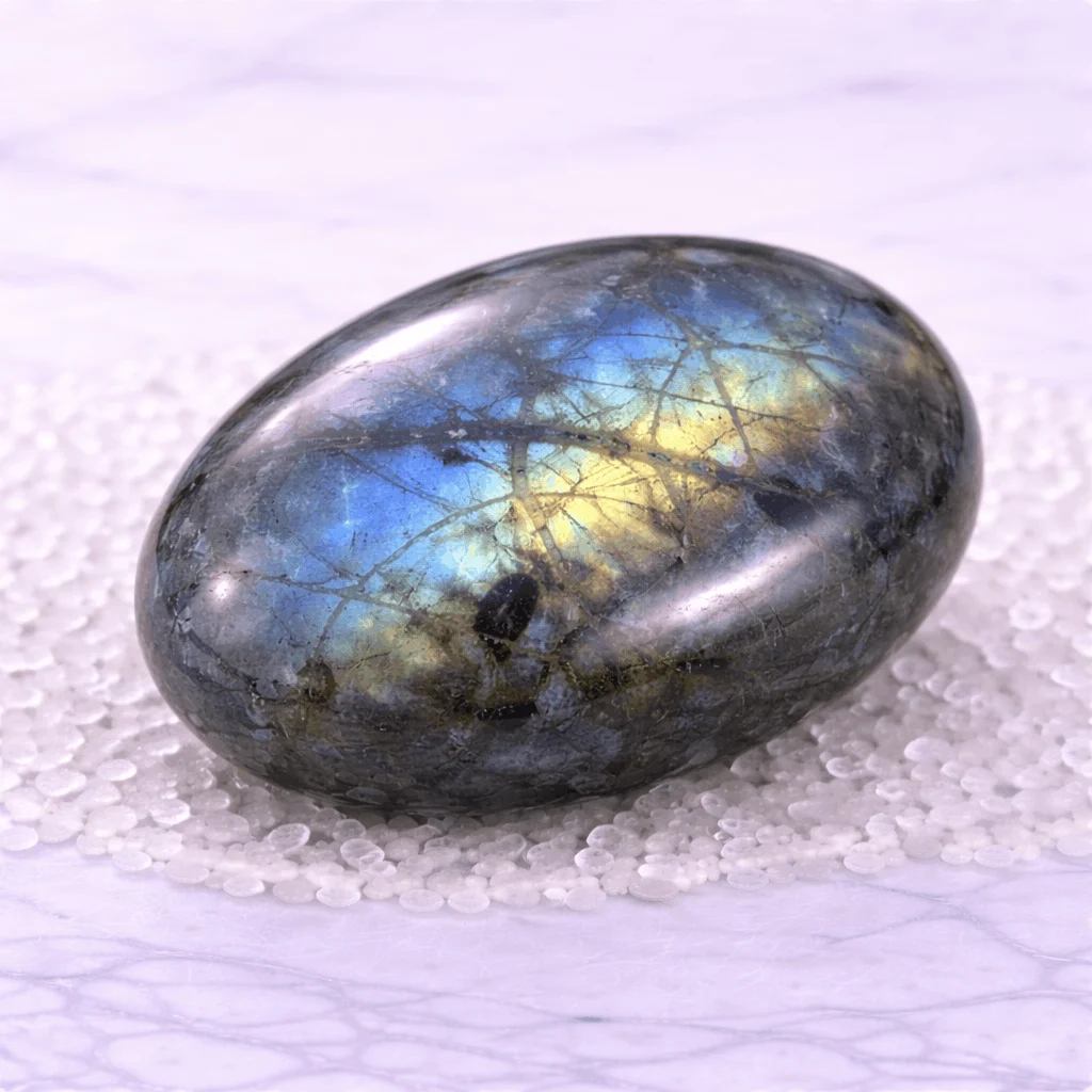 LABRADORITE PALM STONE